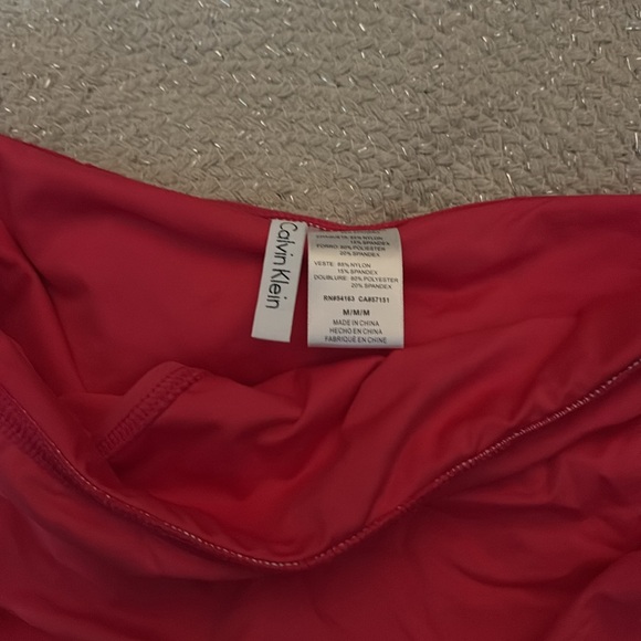 Calvin Klein bikini bottom swim skirt hot pink NWT med - Picture 4 of 7